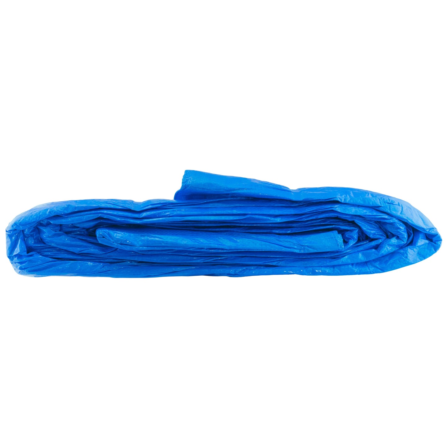 Blue S-Grade Tarpaulin with 10m of 6mm Bungee Rope and 10 x Slide Type Tarp Clips