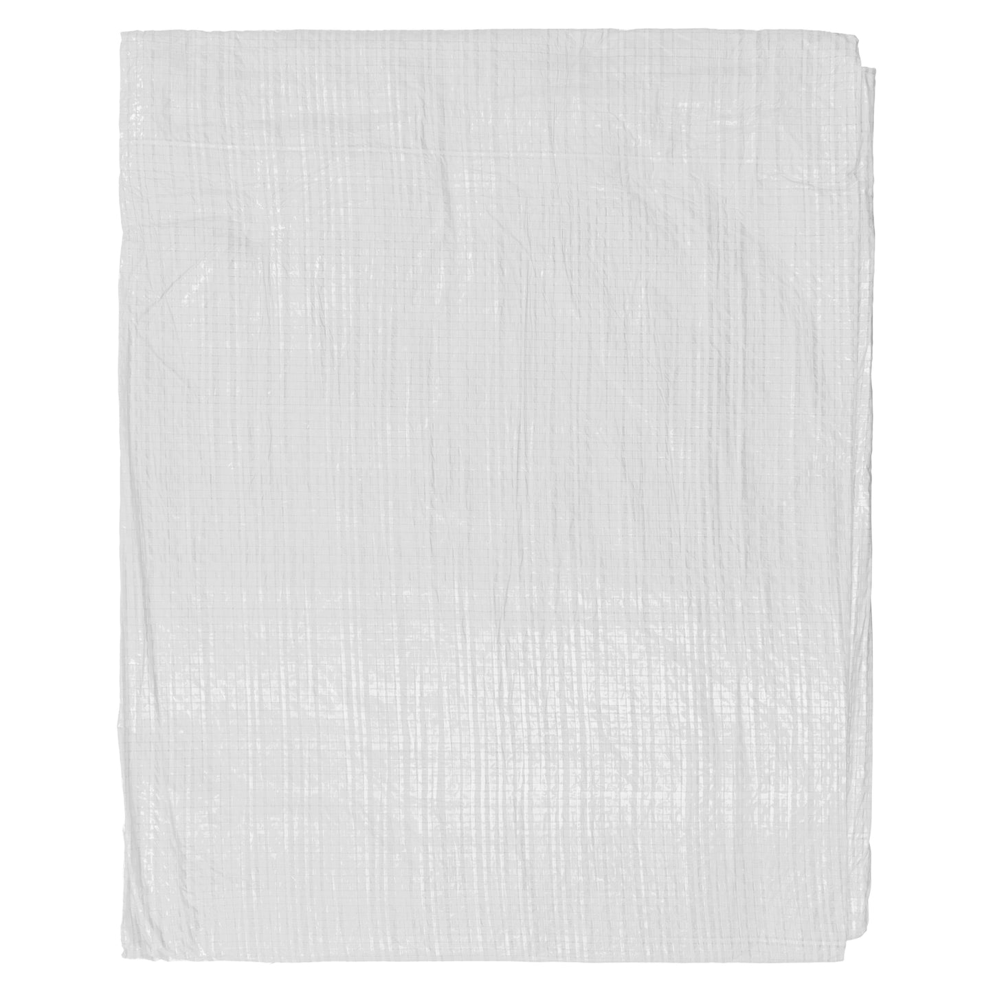 White M-Grade Tarpaulin with 10 x 6" Bungee Balls (Black)