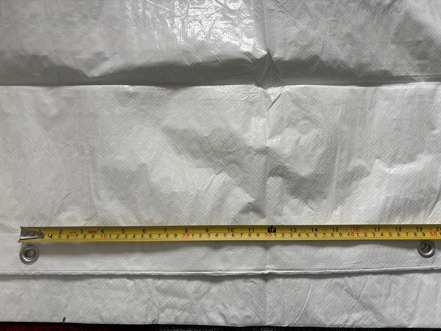 White M-Grade Tarpaulin 3m x 4m
