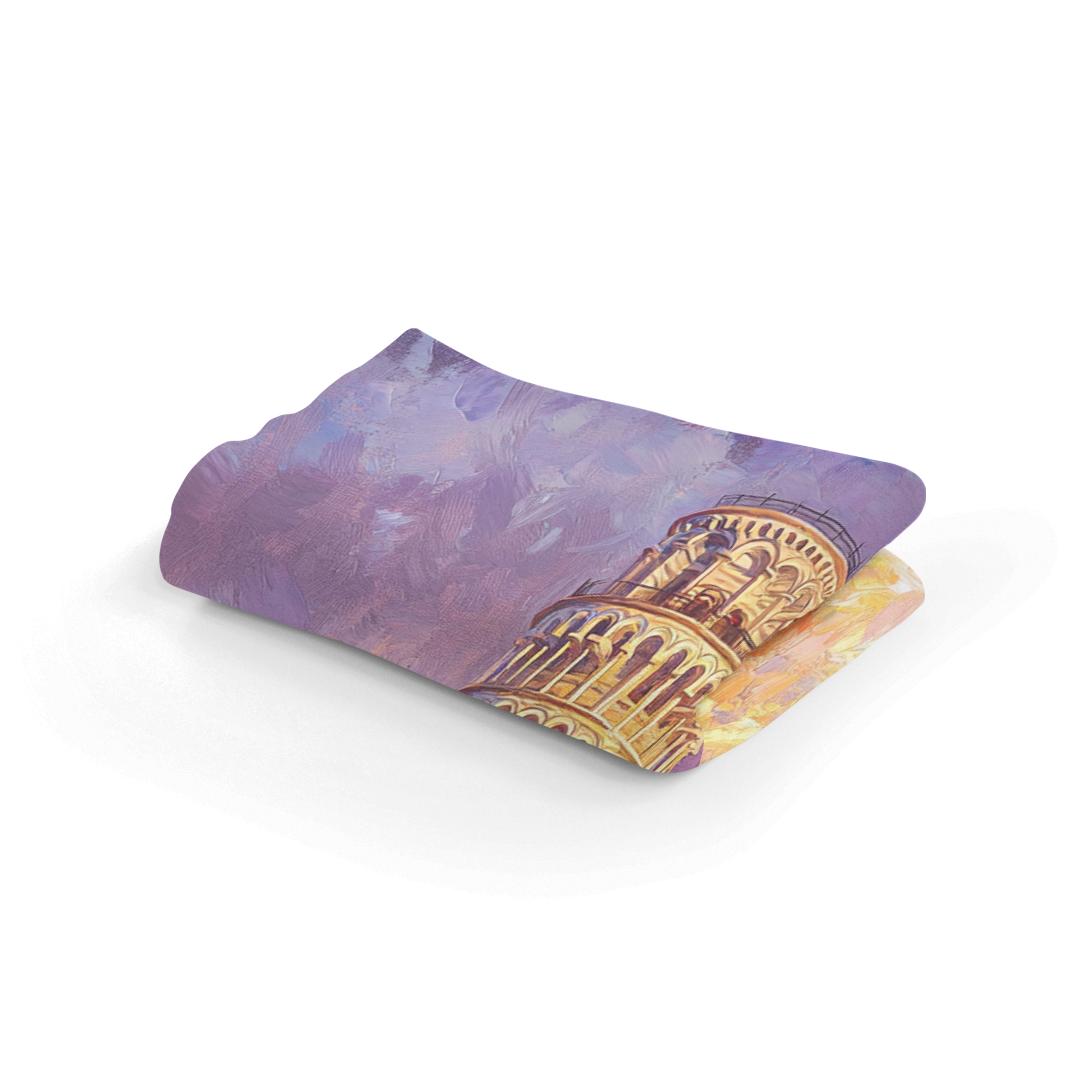 Pisa Sunset Romance Blanket
