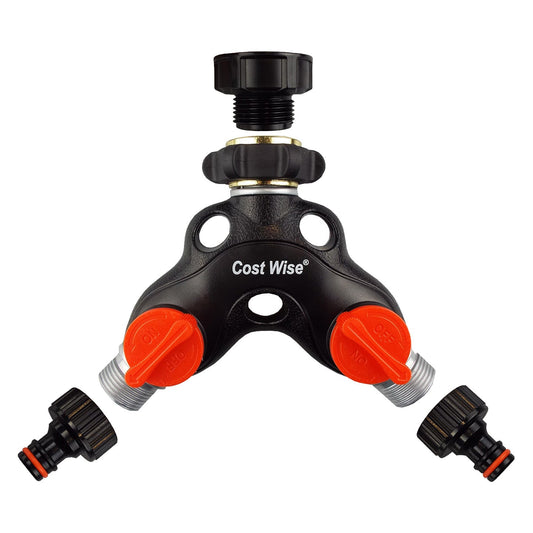 Double Tap Connector with Valves Metal