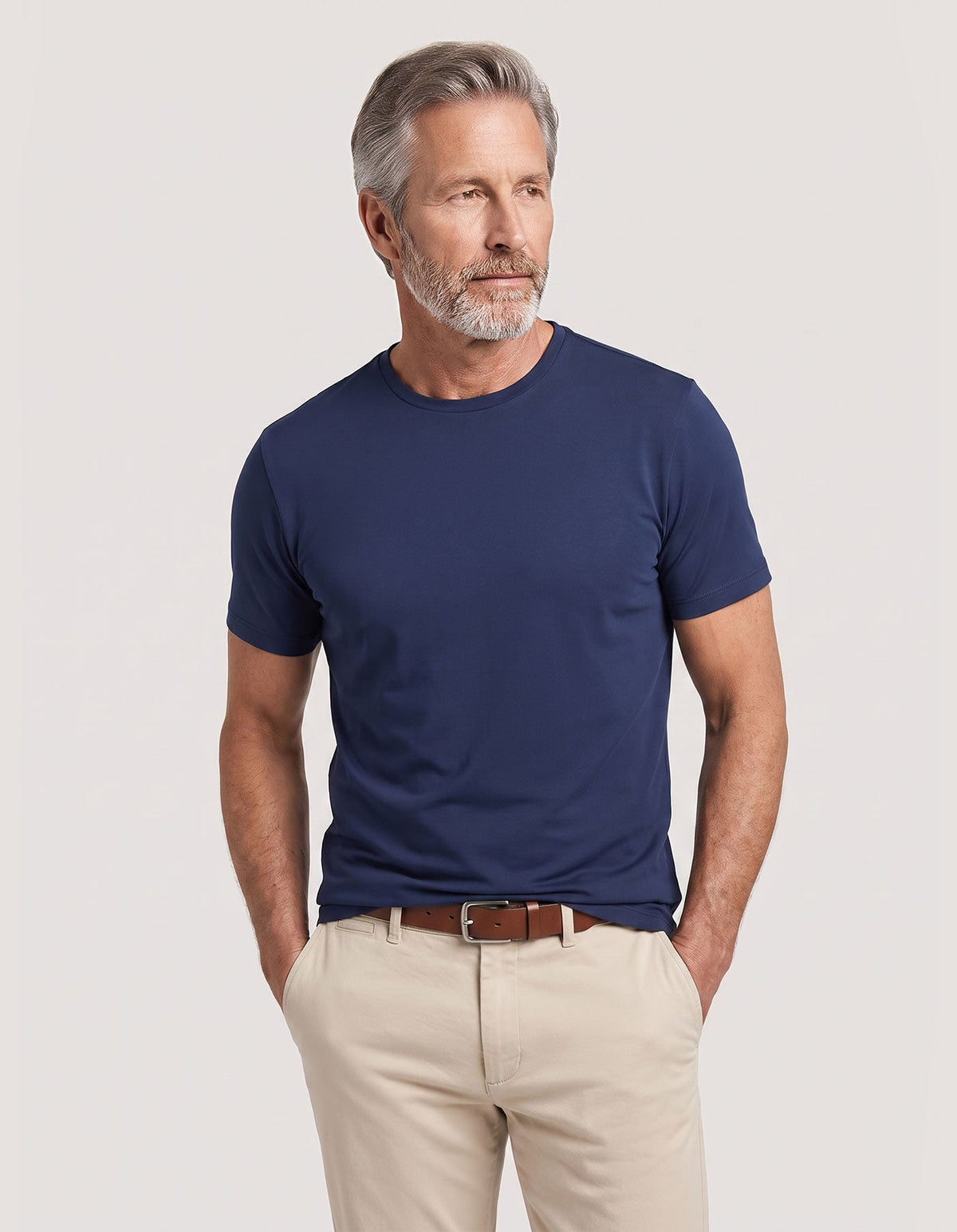 Pure Supima Cotton Tee - Navy