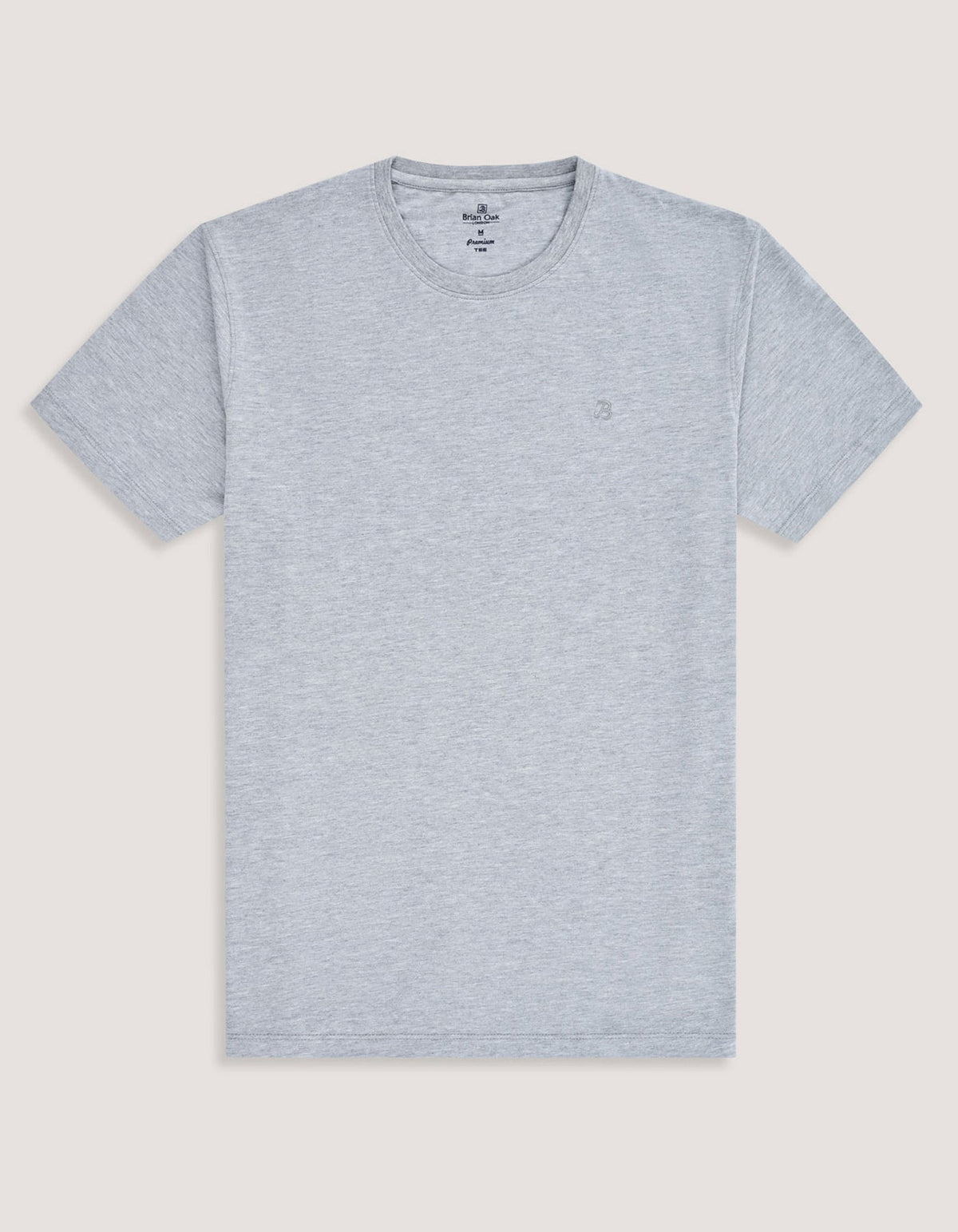 Heather Grey Premium Cotton Tee
