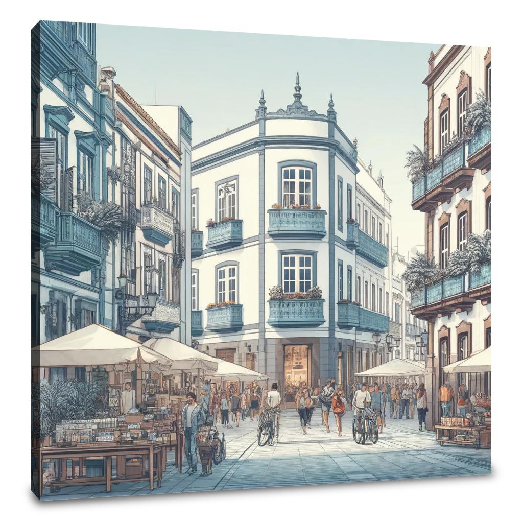 Calle Castillo Canvas