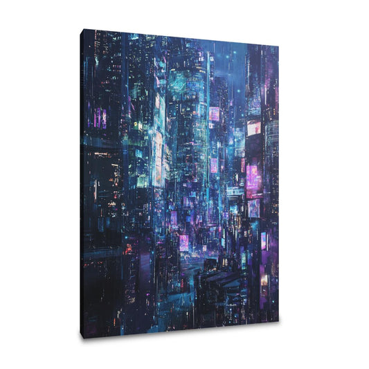 Neon Reflections Canvas