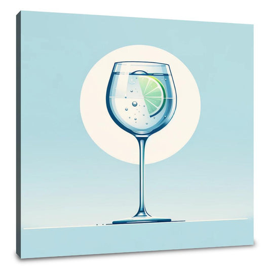 Gin and Tonic Minimalist Canvas