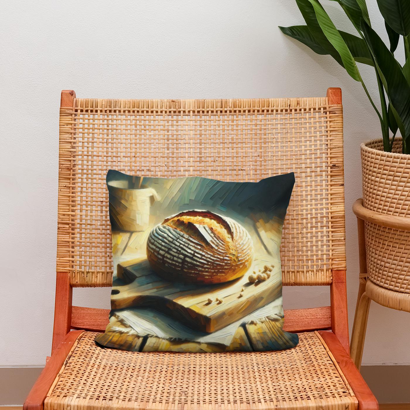 Golden Crust Cotton Cushion