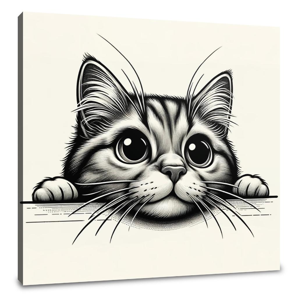 Curious Cat Canvas