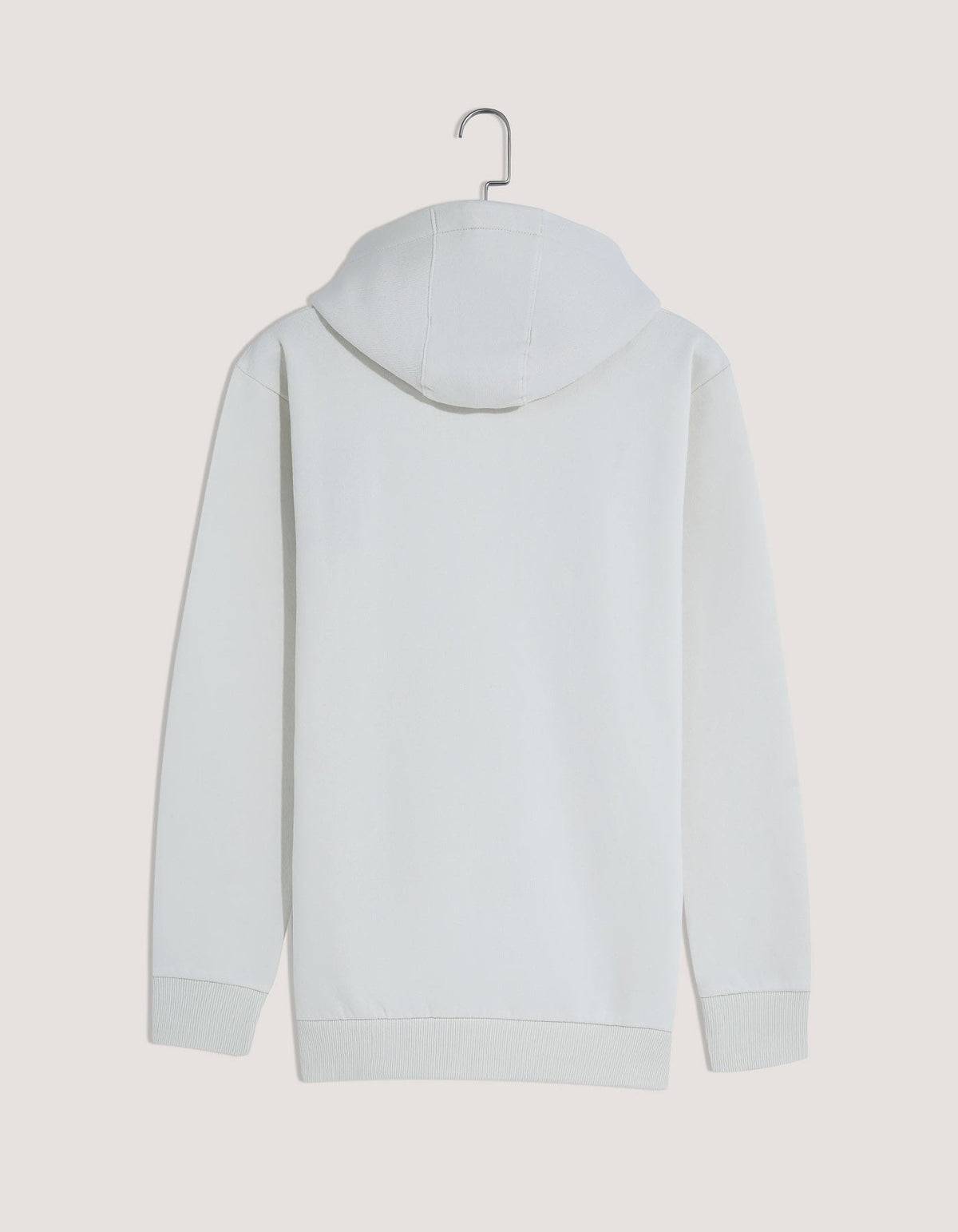 Off White Fleece Pullover Hoodie