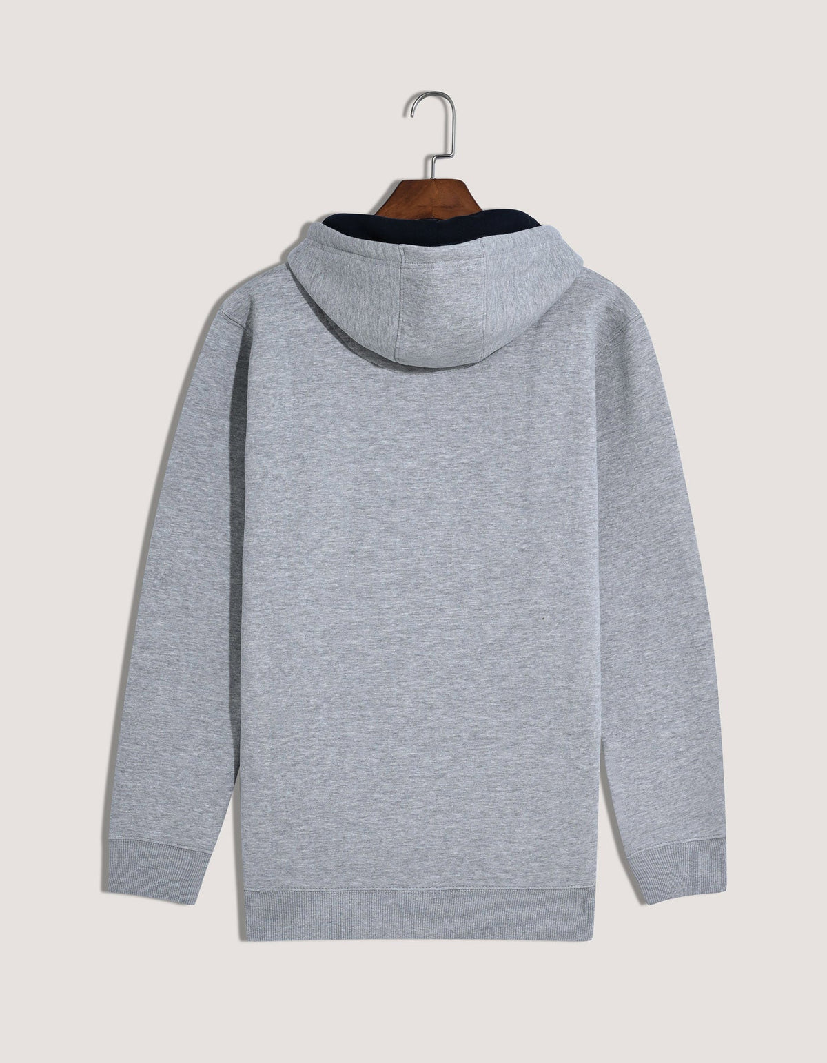 Heather Grey Pullover Fleece Hoodie
