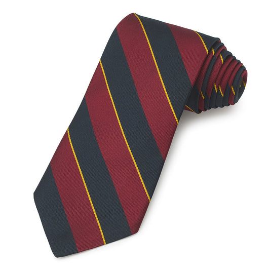 1st The Royal Dragoons Three-Fold Silk Reppe Tie