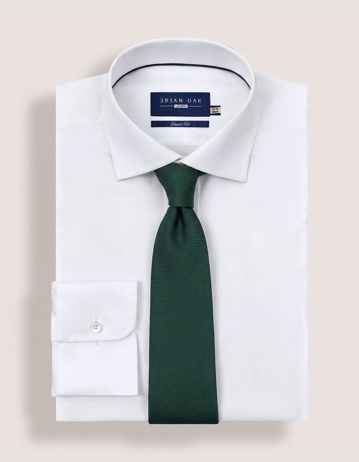 Forest Green Textured Silk Tie