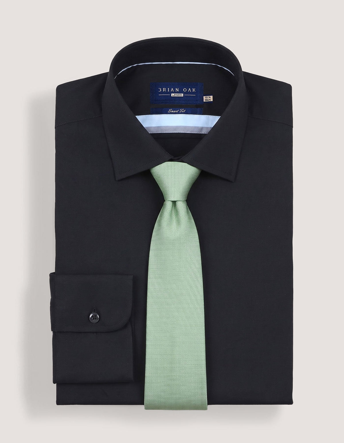 Mint Green Self Print Silk Tie