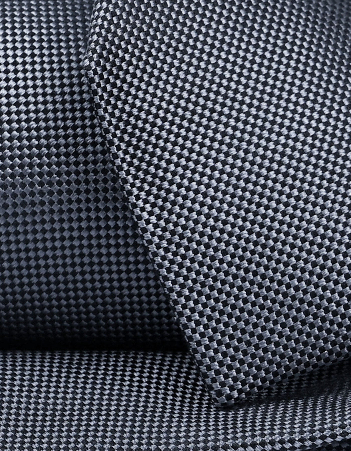 Grey Self Printed Silk Tie