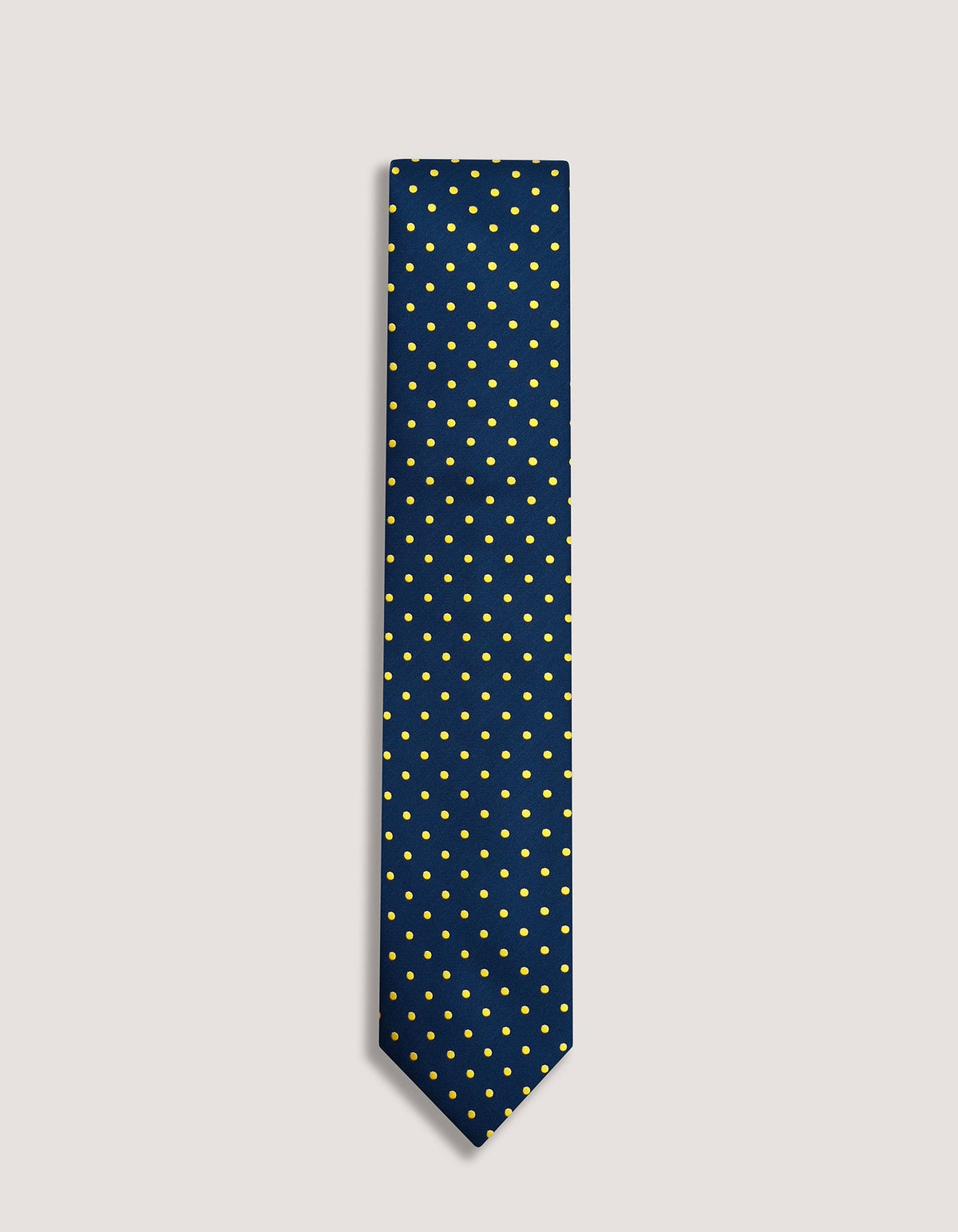 Sunflower Yellow Dotted Microfiber Tie
