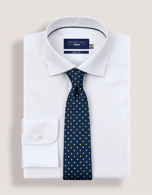 Sunflower Yellow Dotted Microfiber Tie