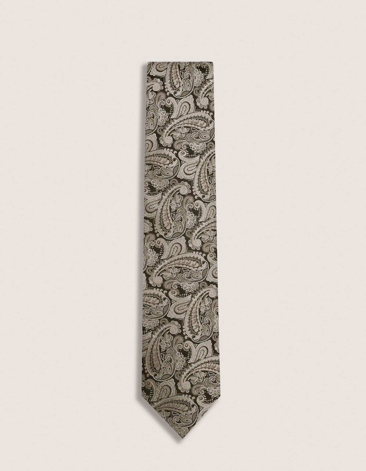 Bronze Paisley Silk Tie