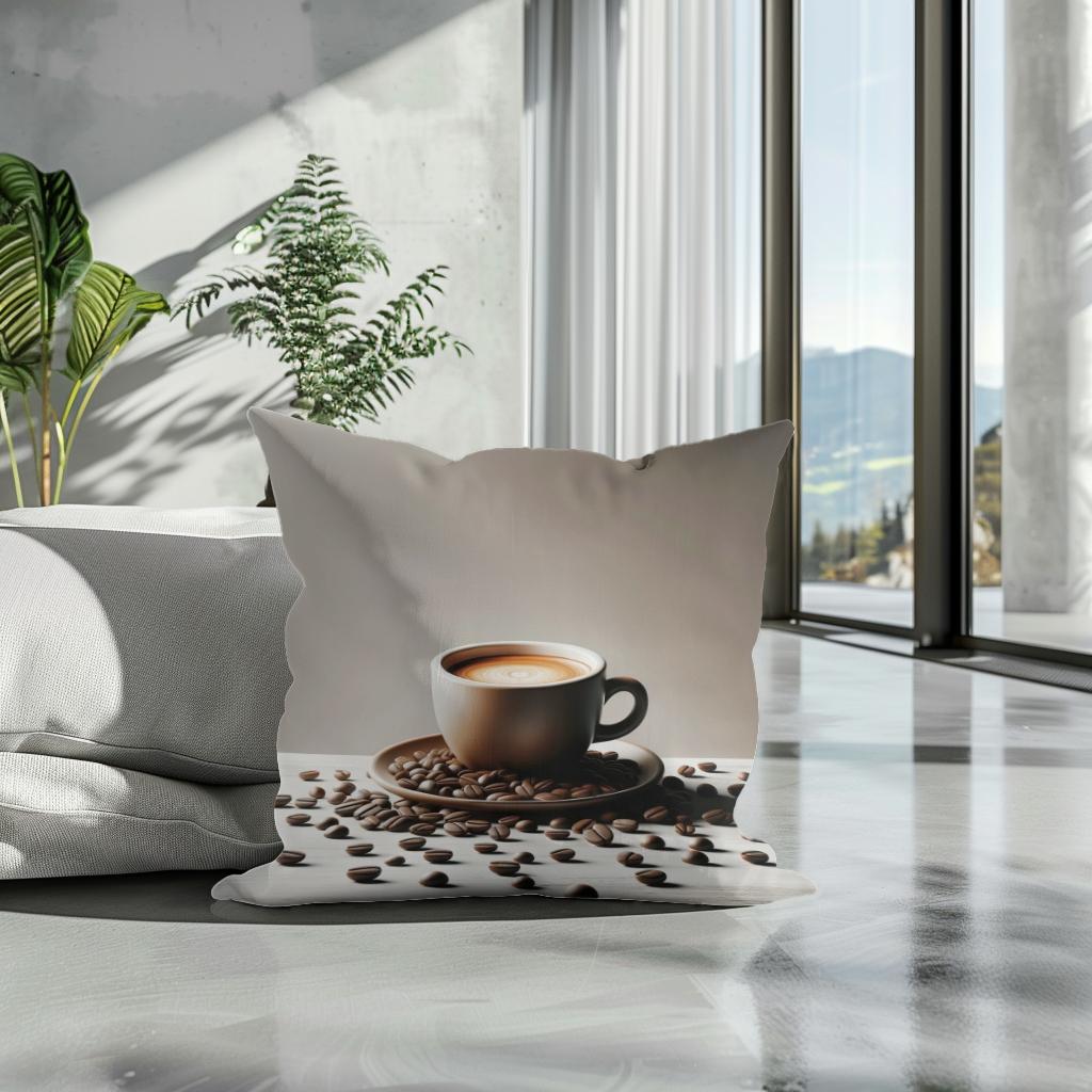 Espresso Essence Cotton Cushion