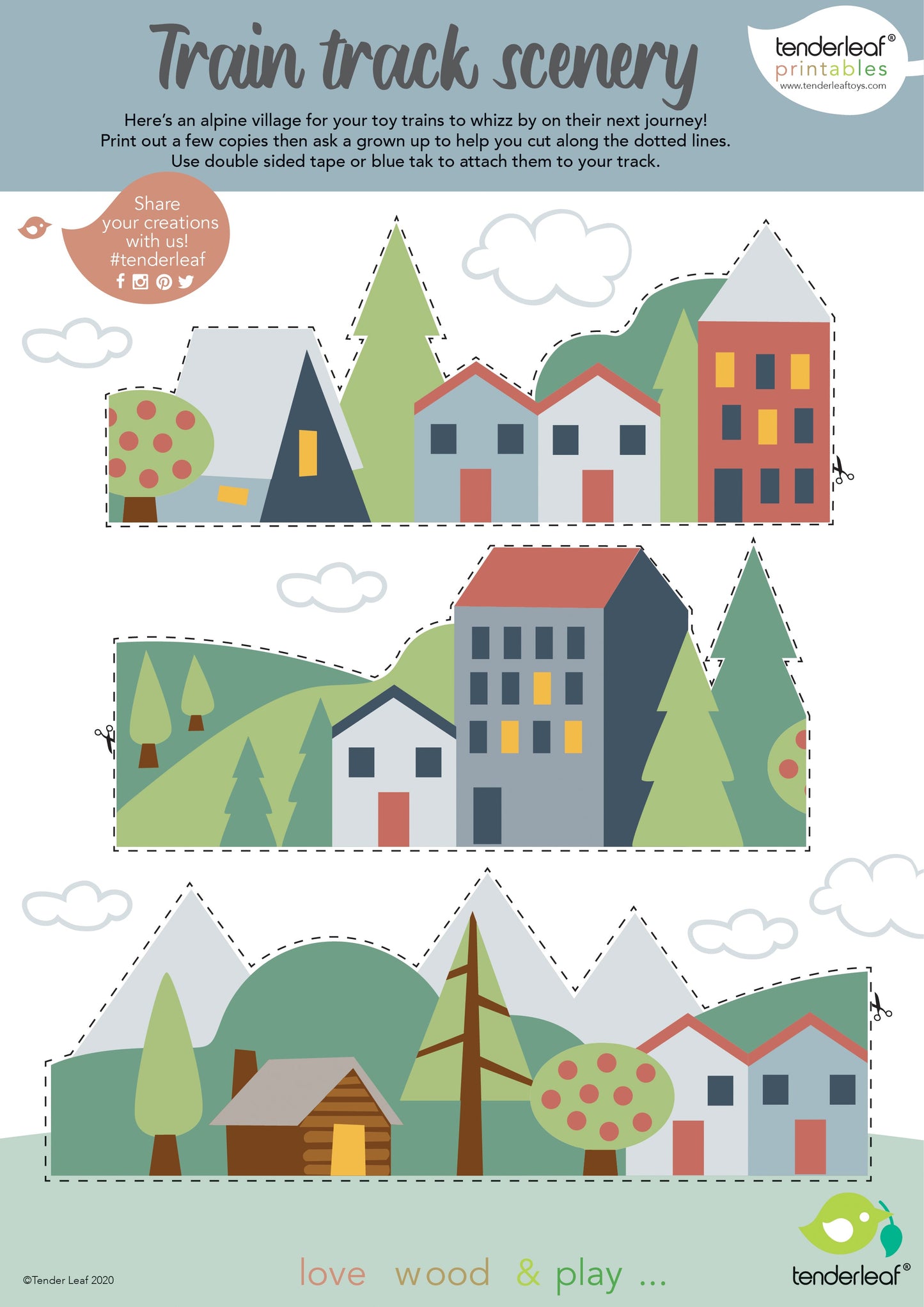 Wild Pines Train Set