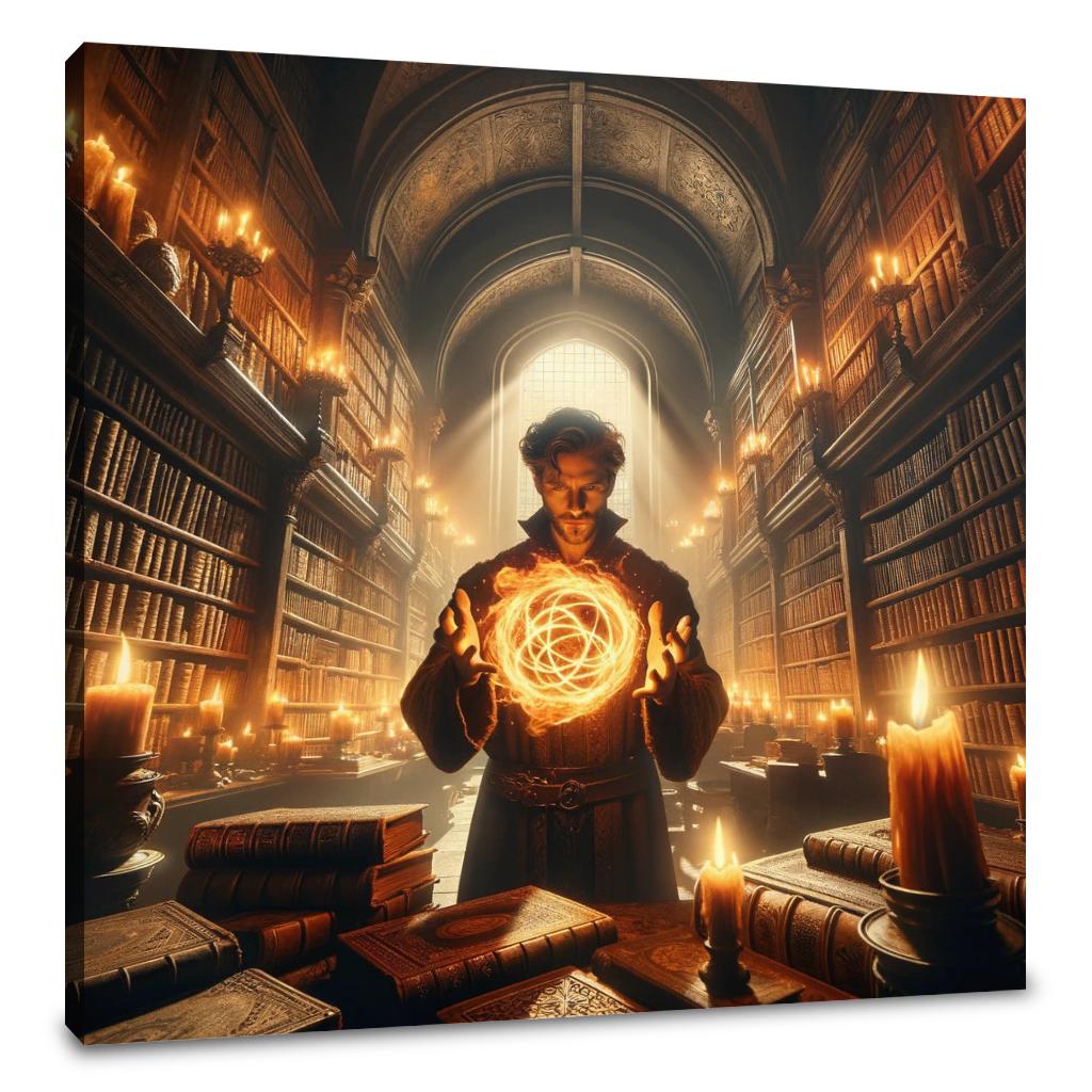 Arcane Fire Mage Canvas