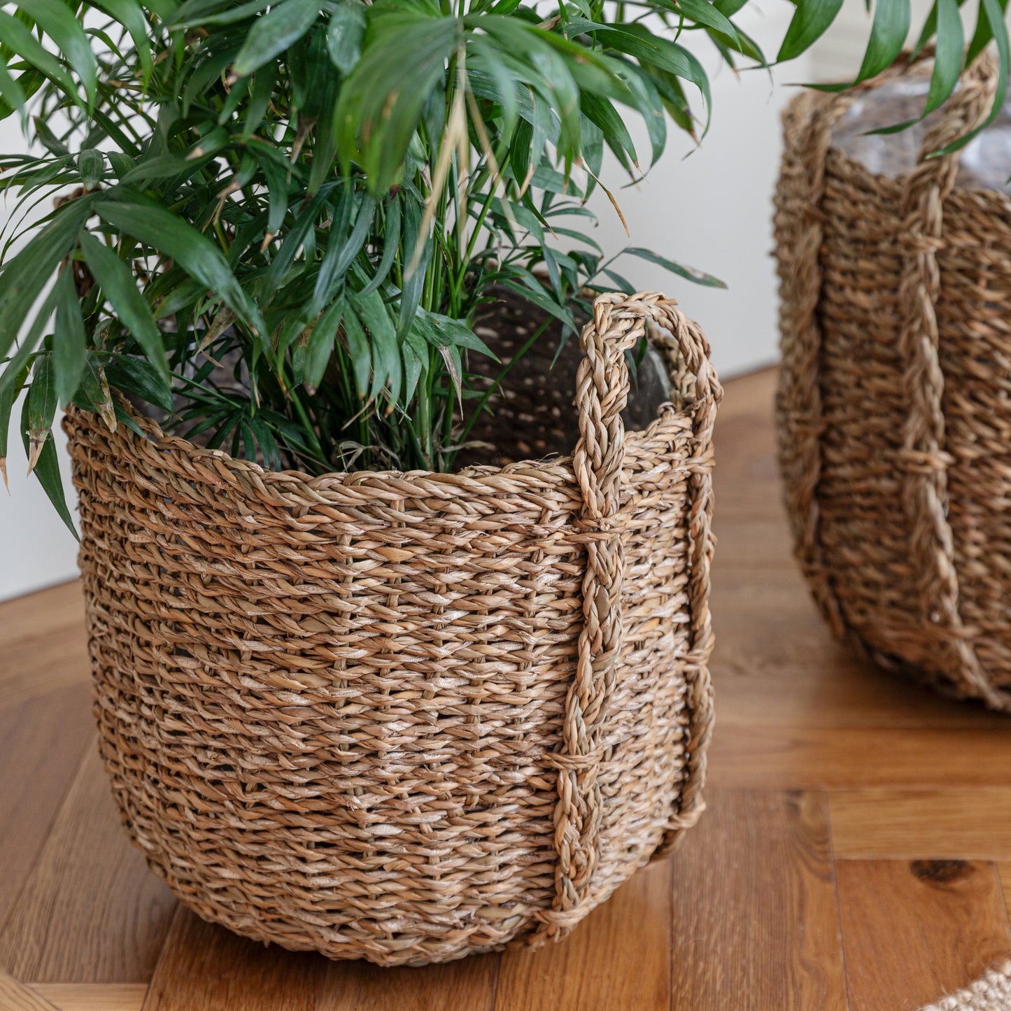 TheFoalyard Ivyline Tenno Natural Basket Planters Set of 3 Set of 2