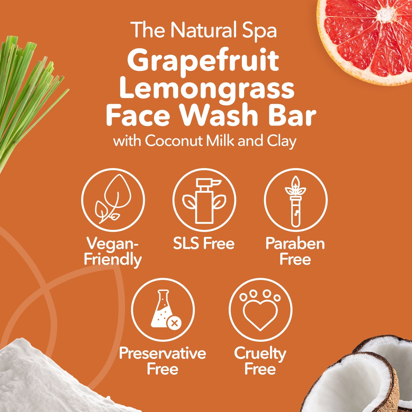 Grapefruit Lemongrass Face Wash Bar