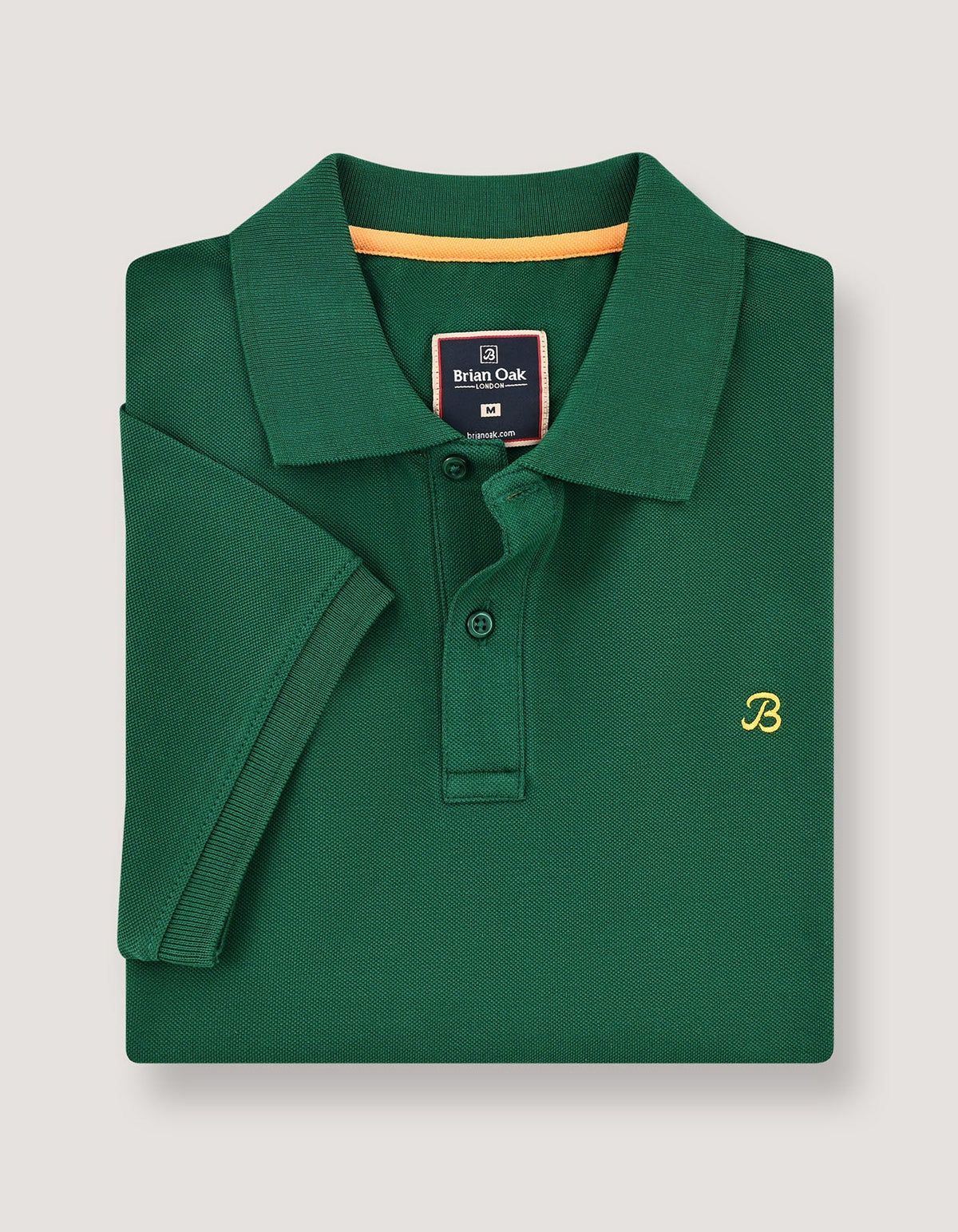 British Green Regular Fit Cotton Polo Shirt