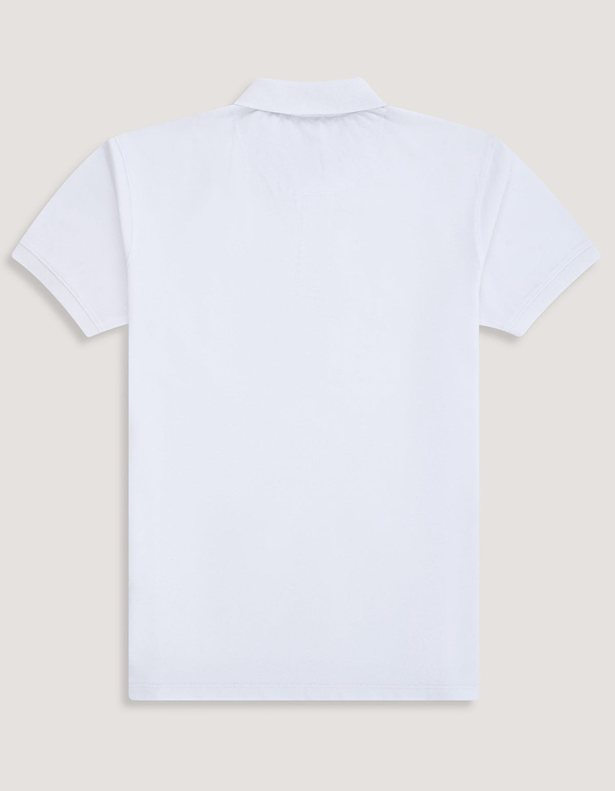 White Regular Fit Cotton Polo Shirt