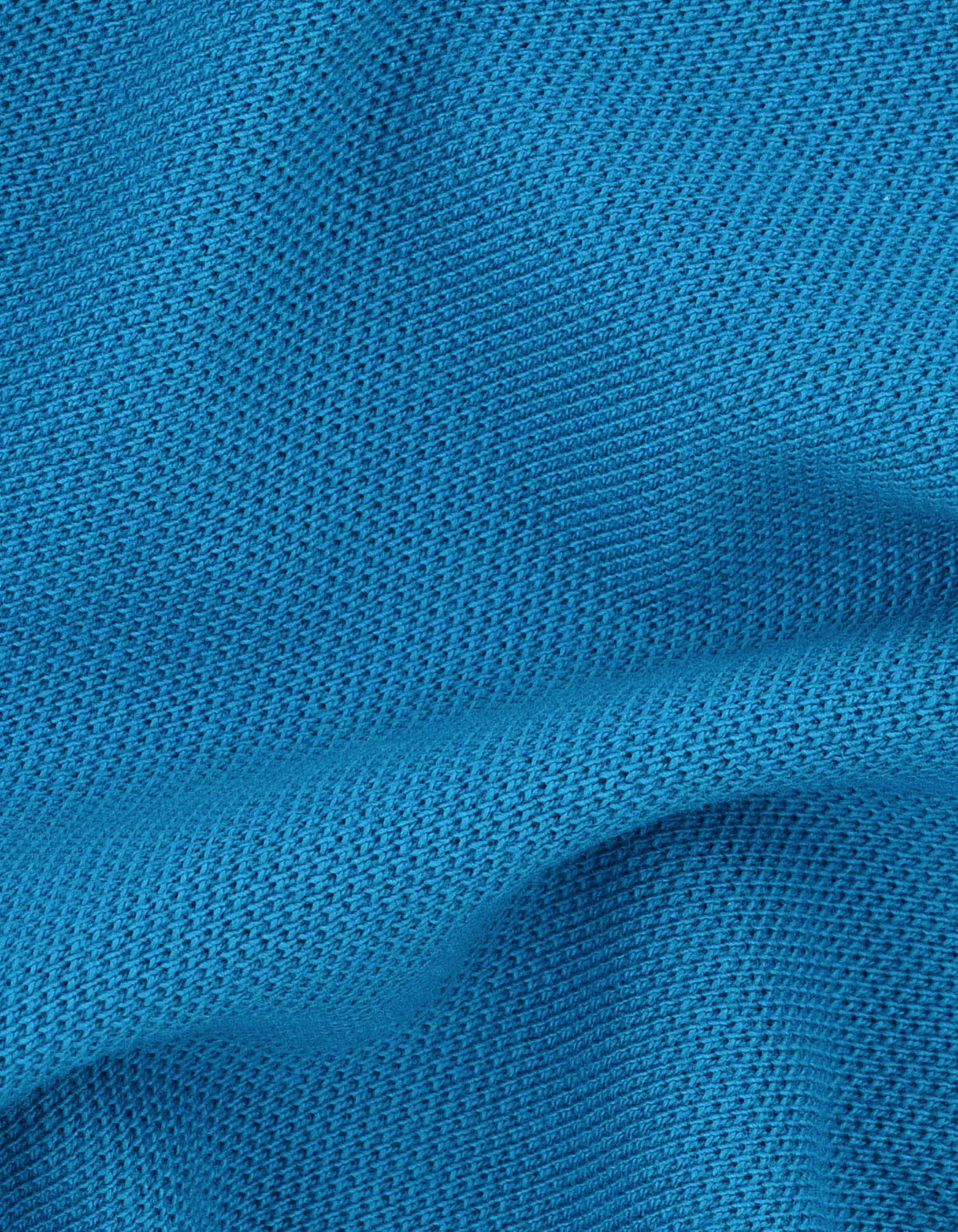 Turquoise Regular Fit Cotton Polo Shirt