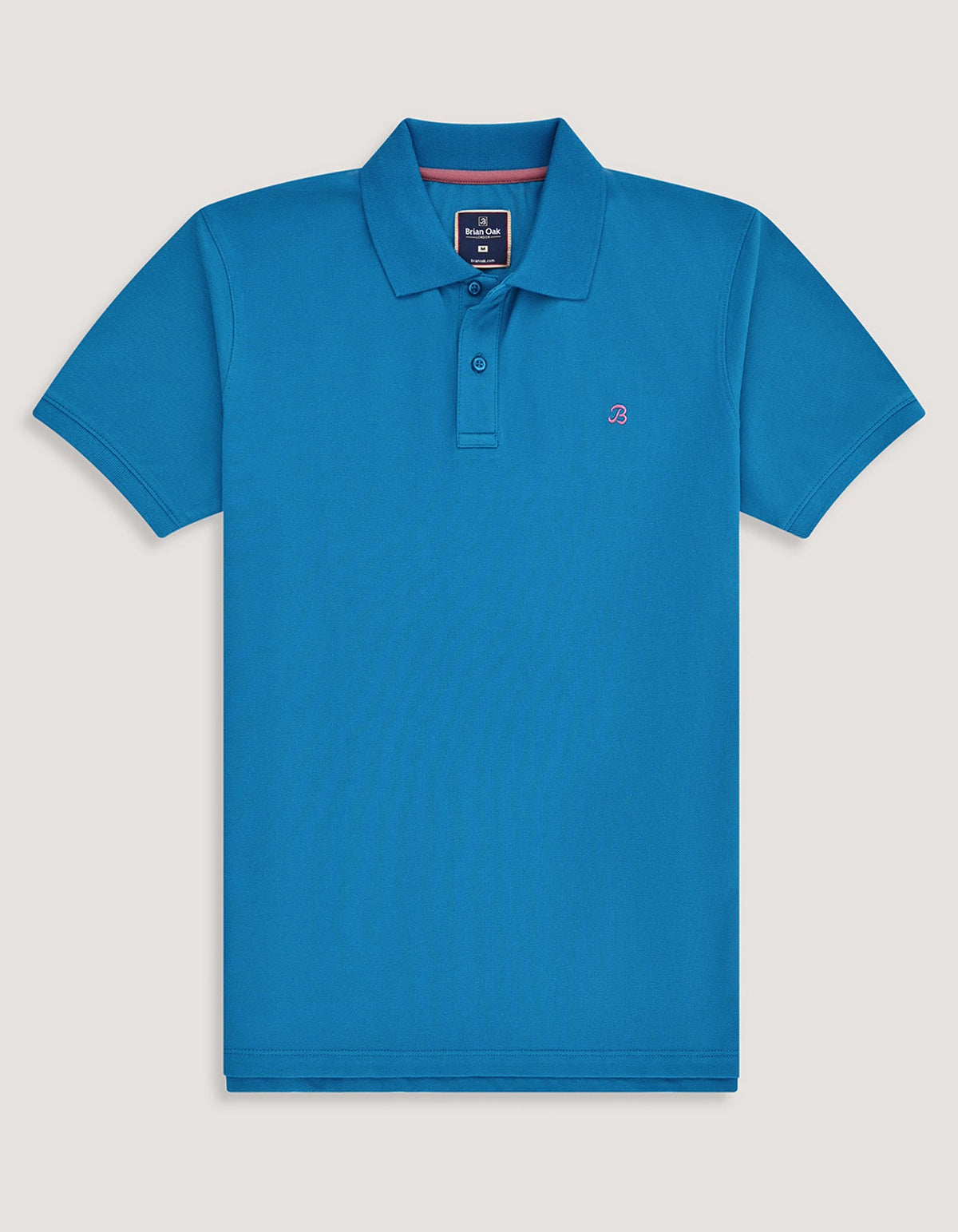 Turquoise Regular Fit Cotton Polo Shirt