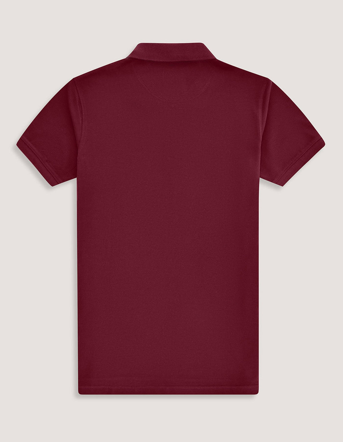 Maroon Regular Fit Cotton Polo Shirt