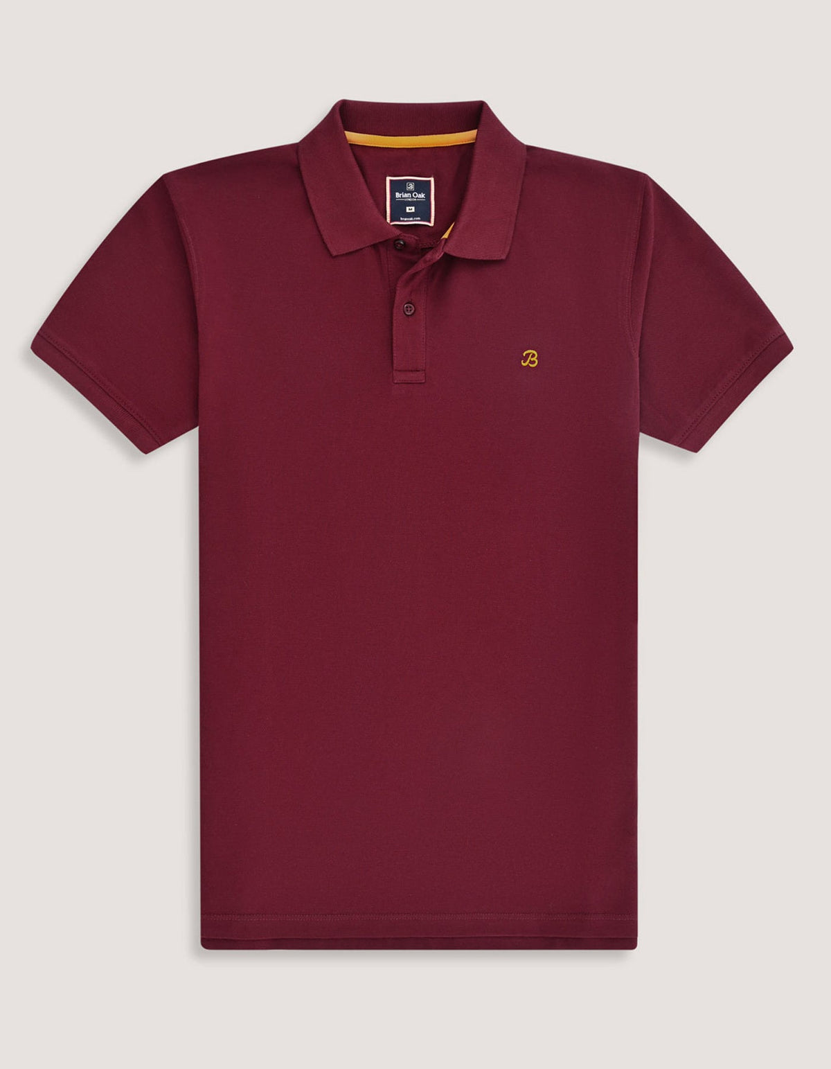 Maroon Regular Fit Cotton Polo Shirt