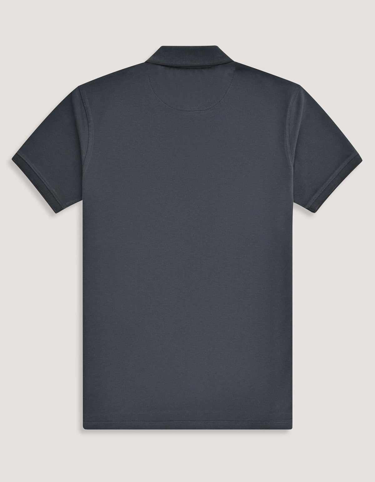 Charcoal Grey Pique Polo Shirt