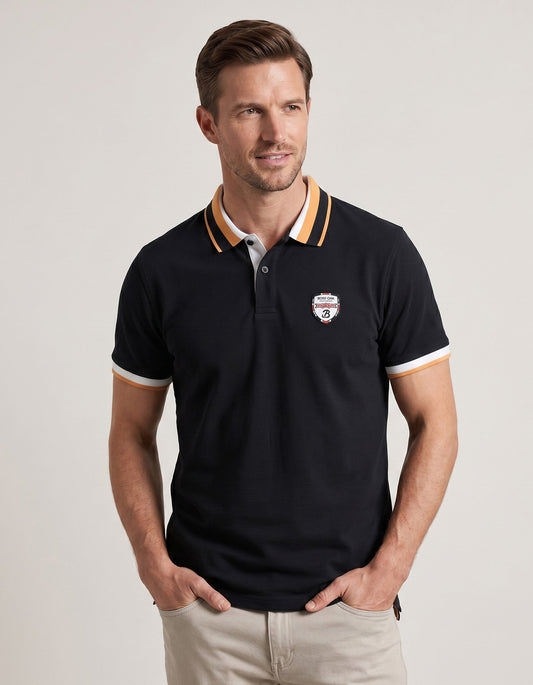 Black Union Jack Polo Shirt