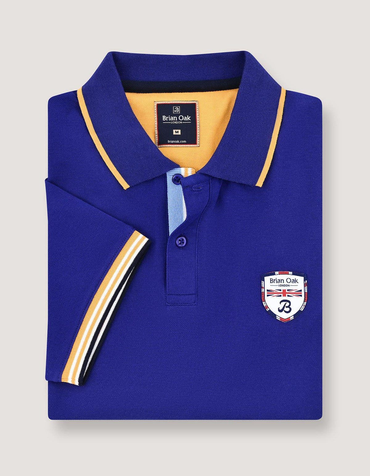 Electric Blue Union Jack Polo Shirt