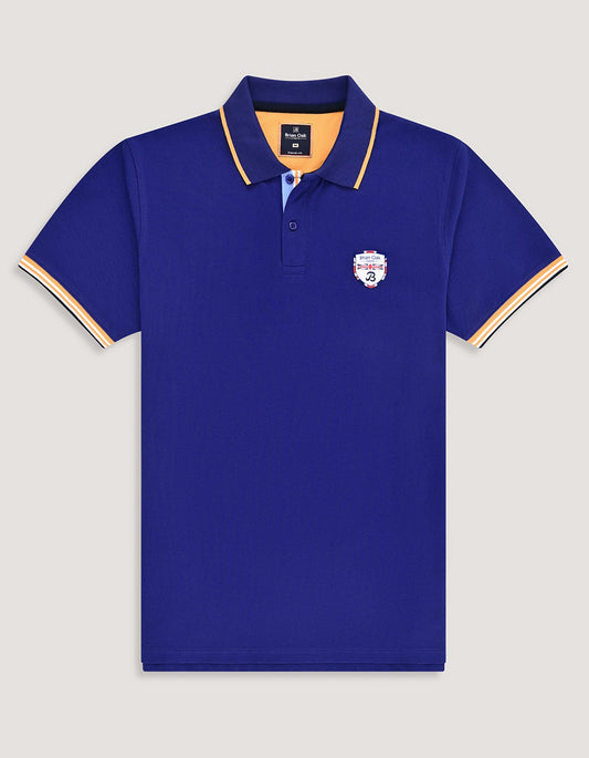 Electric Blue Union Jack Polo Shirt