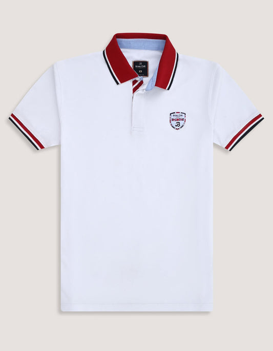 White Union Jack Polo Shirt