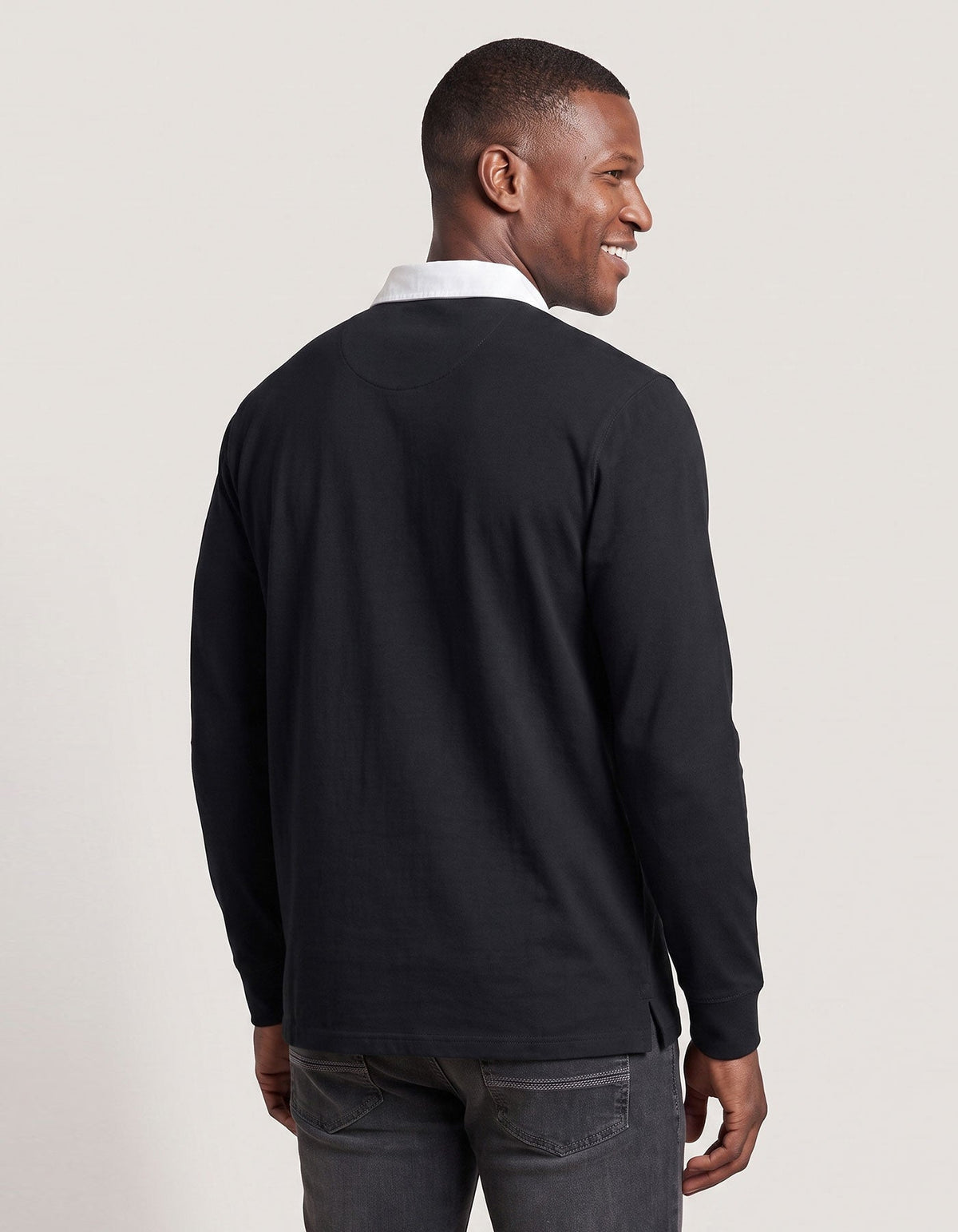 Black Classic Rugby Shirt