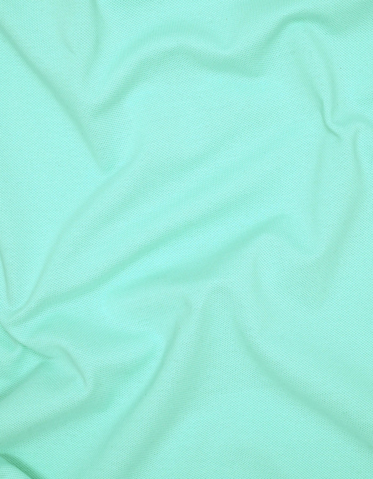 Aqua Tipped Pique Polo Shirt