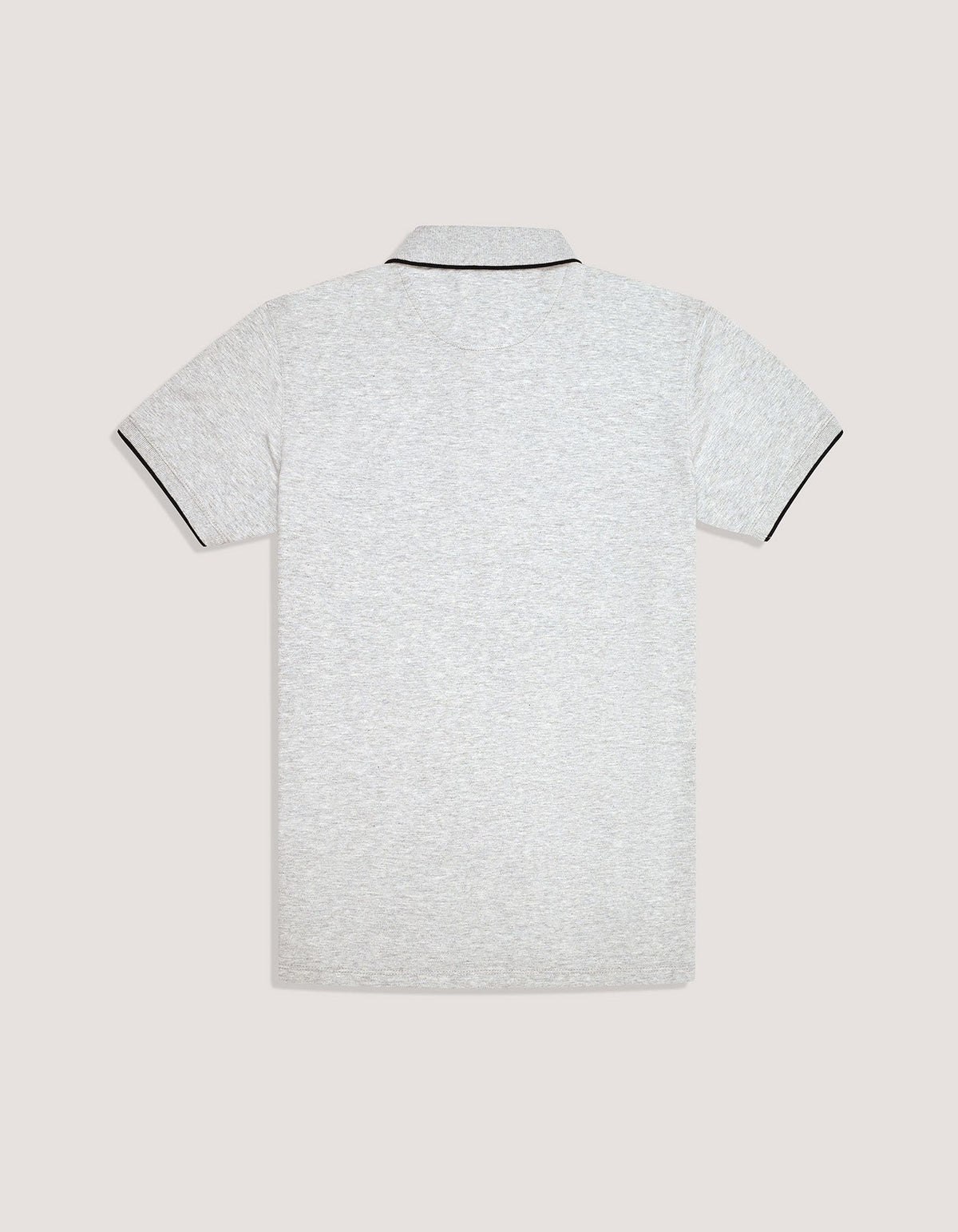 Grey Regular fit Cotton Polo Shirt