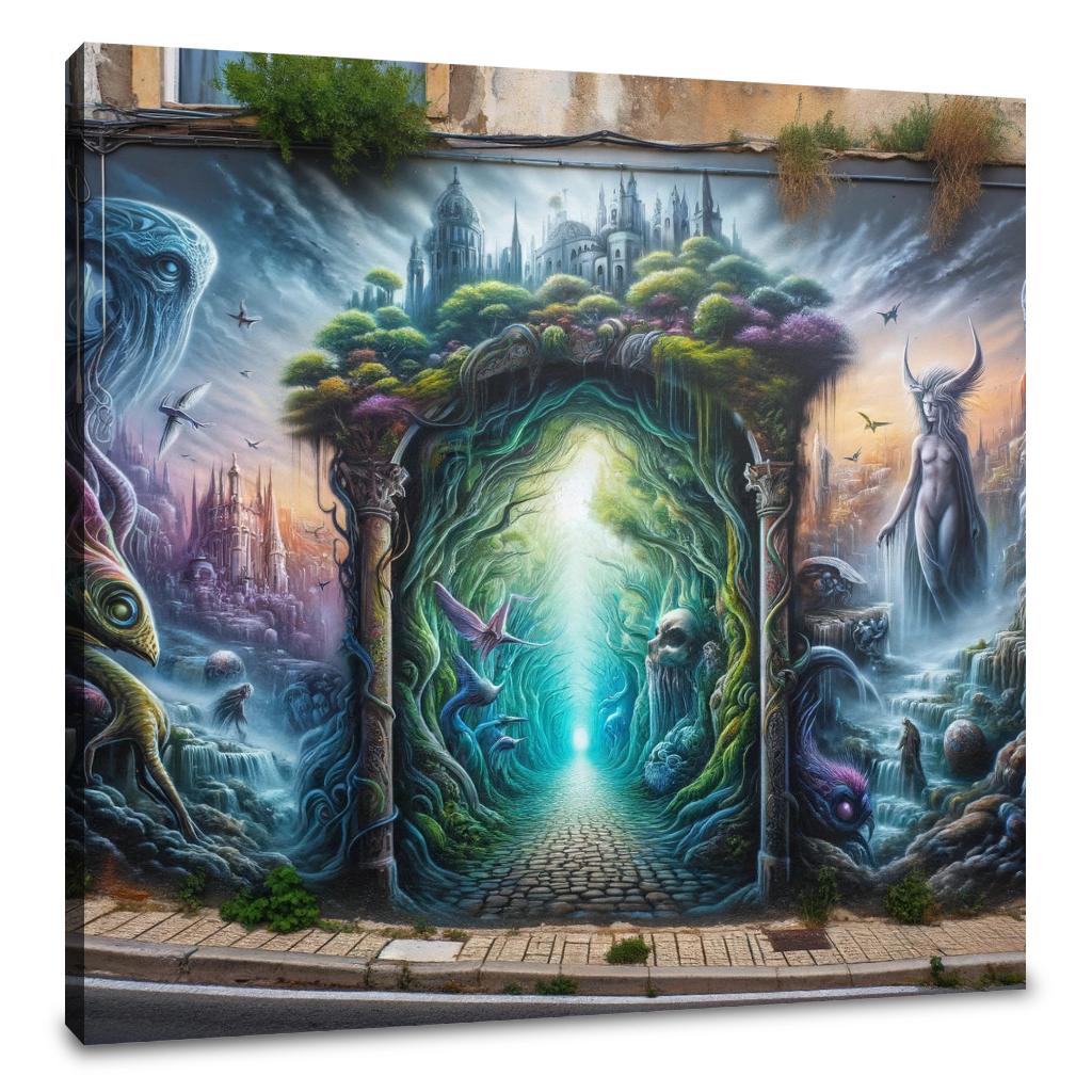 Graffiti Gateway Canvas