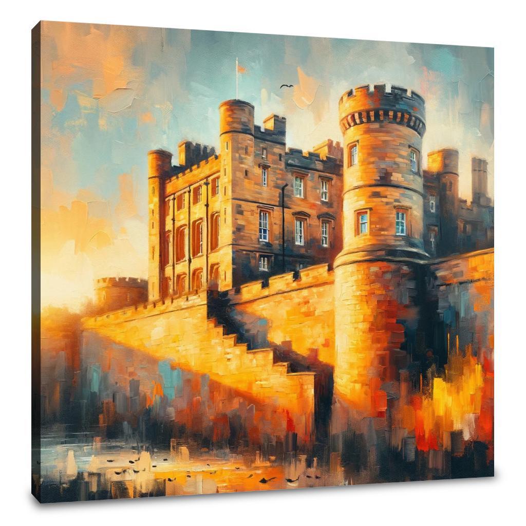 Newcastle Castle Keep Sunset Canvas