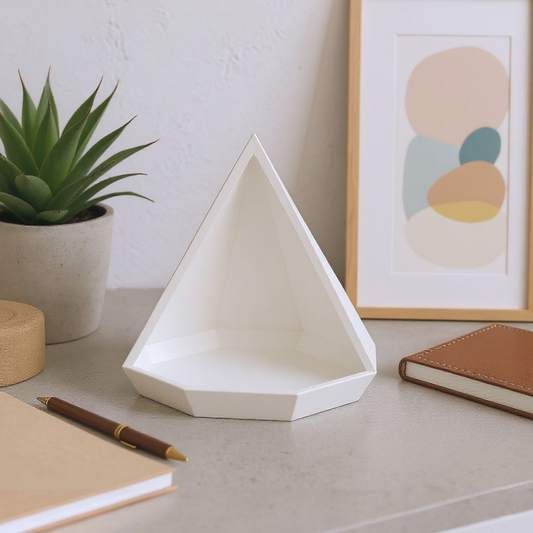 Pyramidal Tray | Abstract Geometric Trinket Dish