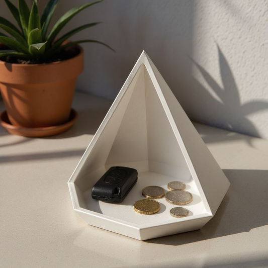 Pyramidal Tray | Abstract Geometric Trinket Dish