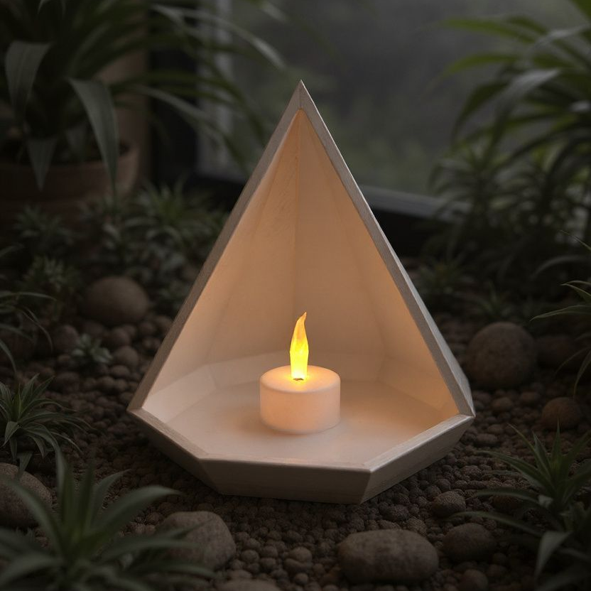 Pyramidal Tray | Abstract Geometric Trinket Dish