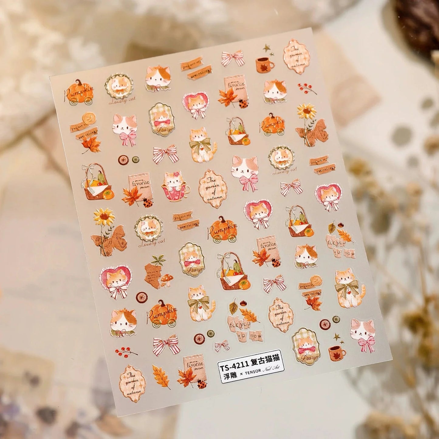 Hello Claws | Vintage Kitty Nail Deco Sticker