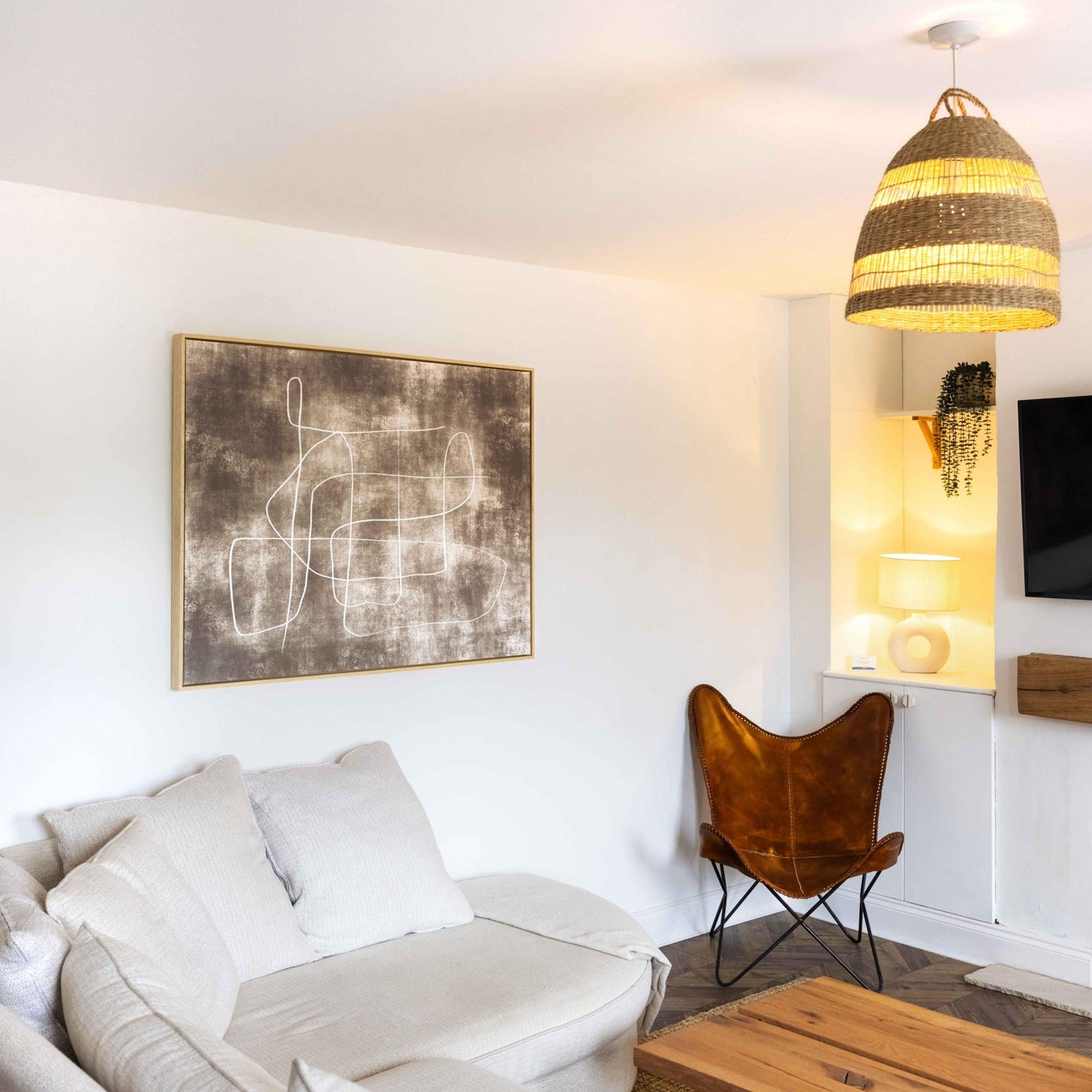 Symphony Landscape Framed Printed Canvas