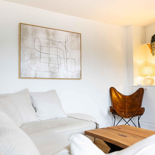 Flow Landscape Framed Printed Canvas