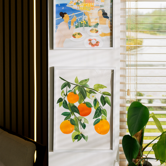 Oranges and Blossoms Print