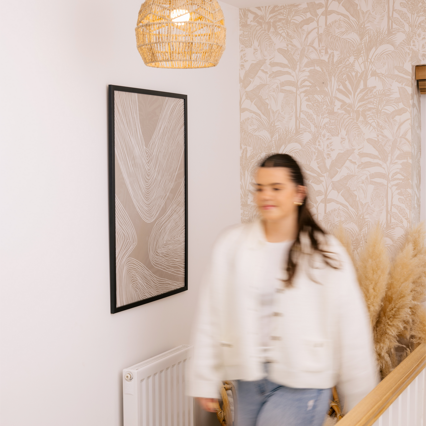 Flowing Contours Line Art Print